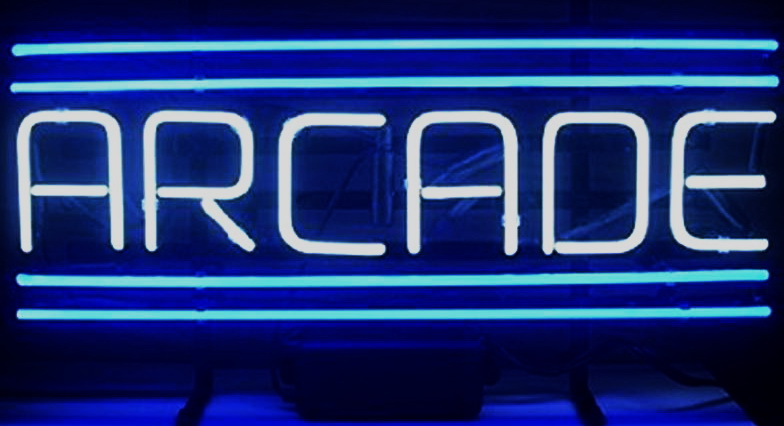 Arcade Billards Pool Game Blue Bars Neon Sign
